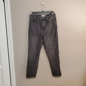 Topshop Mom Jean Washed Black